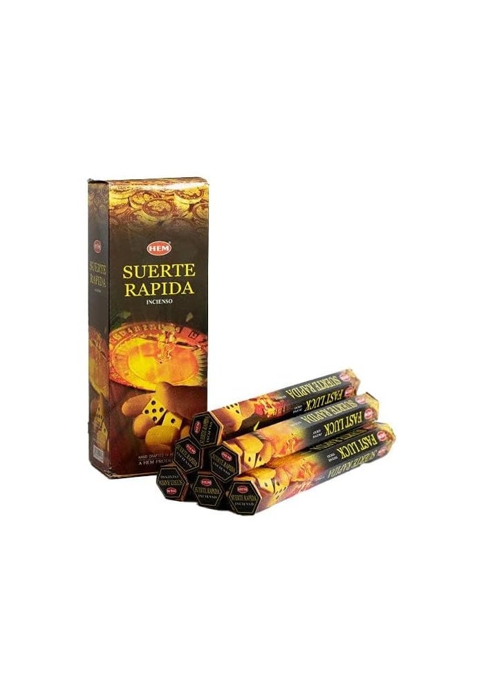 HEM Fast Luck Incense - Box of Six 20 Stick Tubes - Image 2