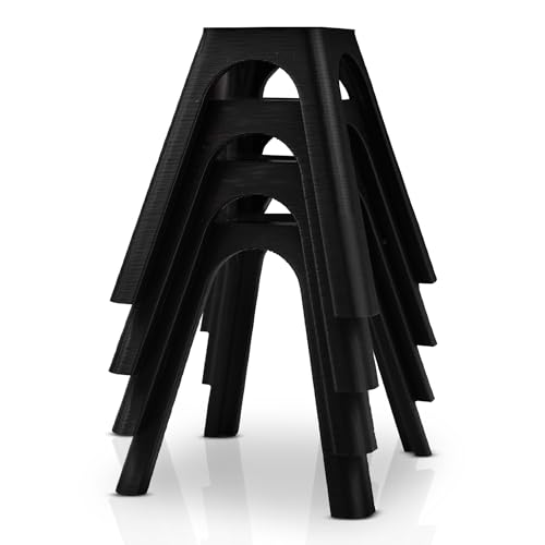 splash n color SplashNColor 4-Pack Canvas Stands for Paint Pouring | Canvas Feet Risers Elevators Tool Holder for Acrylic Paint Pouring | Suitable for Crafts, Artworks Projects, Handicrafts (Black, 2 Inches) - Image 1