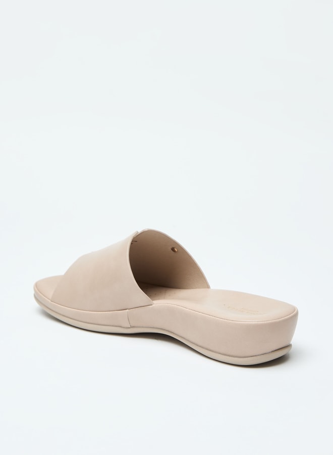 Flora Bella By Shoexpress Solid Slip-On Open Toe Sandals  - Image 2
