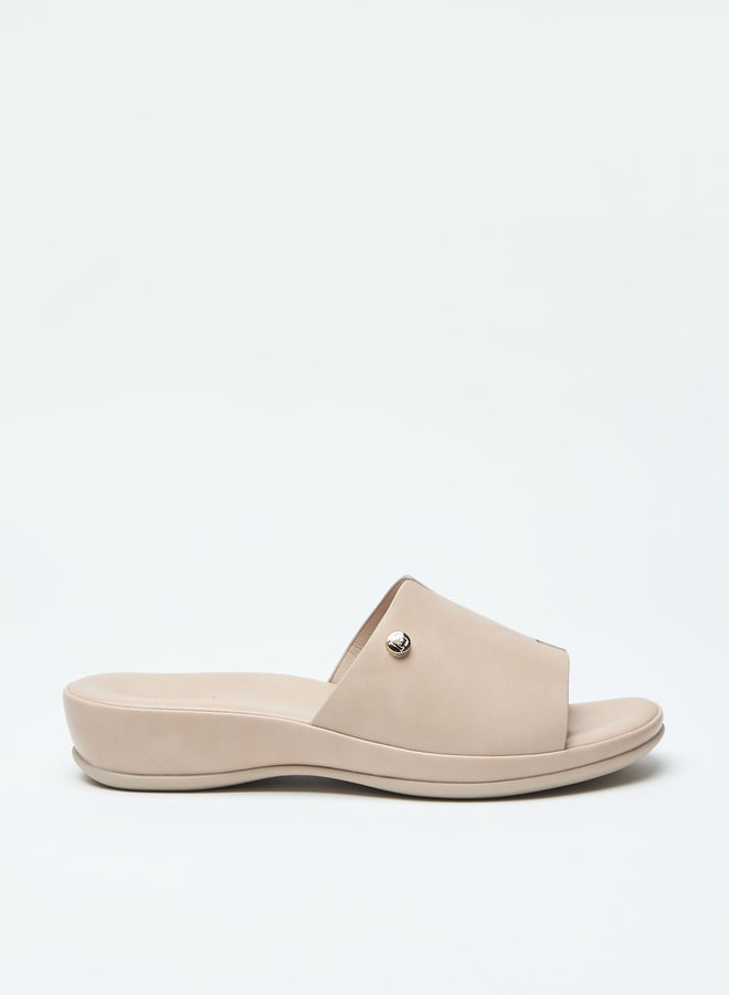 Flora Bella By Shoexpress Solid Slip-On Open Toe Sandals  - Image 3