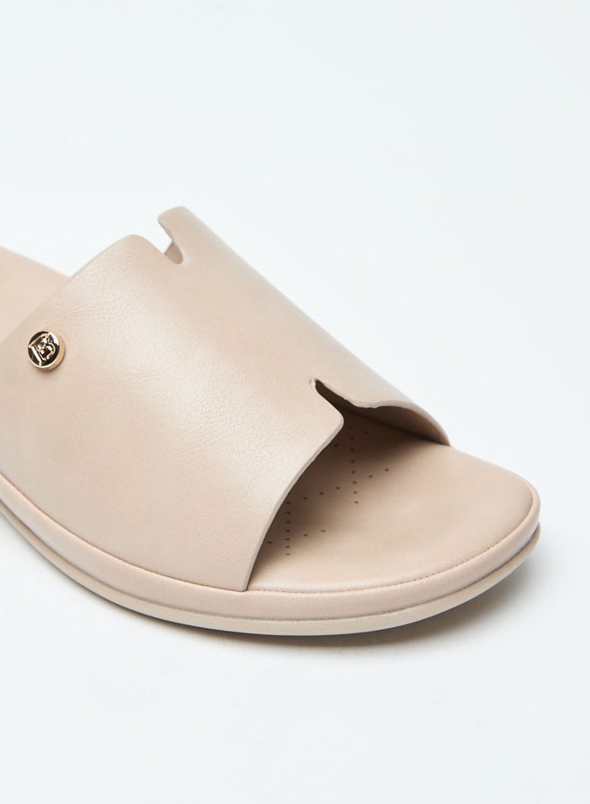 Flora Bella By Shoexpress Solid Slip-On Open Toe Sandals  - Image 5