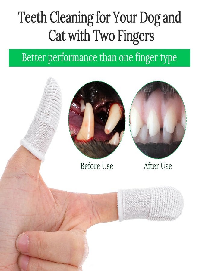 Sibba Dog Toothbrush Finger Toothbrush 30 PCS Pet Dental Care Kit Soft Nylon Finger Brush 360° Dog Tooth Brushing Kit for Dogs Teeth Cleaning White Washable Comfortable Dental Care Pet Toothbrushes - Image 4