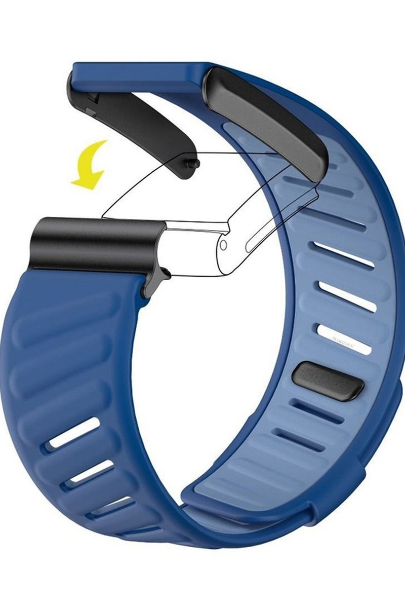 CATANES Sports Strap Compatible with Whoop 5.0 Soft and Breathable Silicone Strap Adjustable Replacement Wristbands for Whoop 5.0 Band -Blue - Image 1
