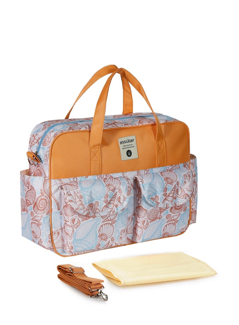 insular Waterproof Multi-Functional Large-Capacity Cross-Body One-Shoulder Mummy Bag Fashion Mother And Baby Bag Hand-Held Bag Cross-Border - Image 1