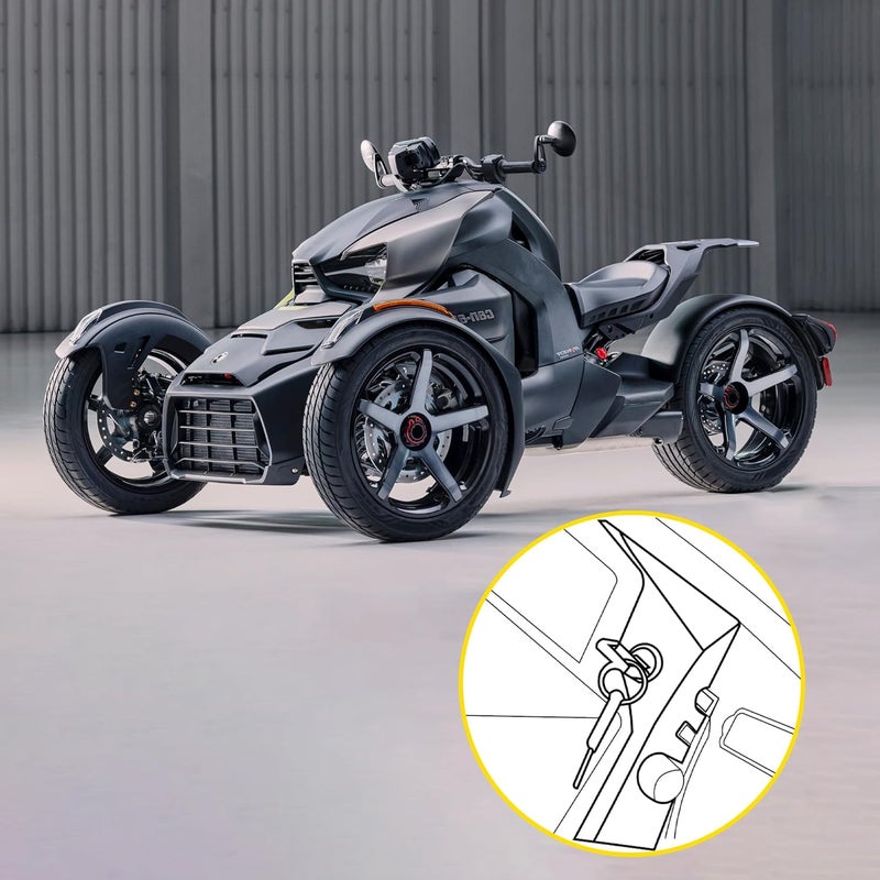 RERPRO رافعة فرامل اليد القابلة للقفل RERPRO لطرازات Can-Am Ryker من 2019-2024، بما في ذلك إصدار Ryker Rally، Sport، 600، و900 مع المفاتيح - Image 3
