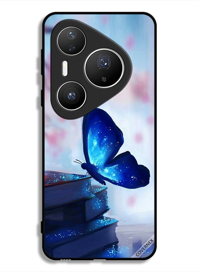 Covernex Huawei Pura 80 Pro Protective Case Cover Butterfly Sitting On Books - Image 1