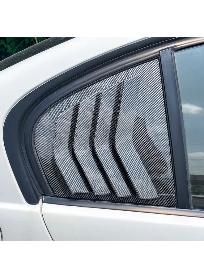 Carbon Fiber Side Window Louver Vent Cover Trim For 2005 2011 Sedan - Image 2