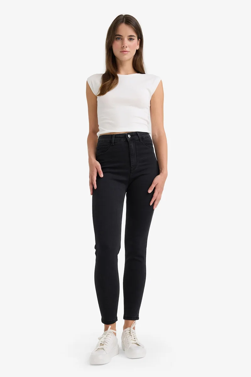 Defacto  High Waist Ankle Length Jeans for Women | Best Price UAE
