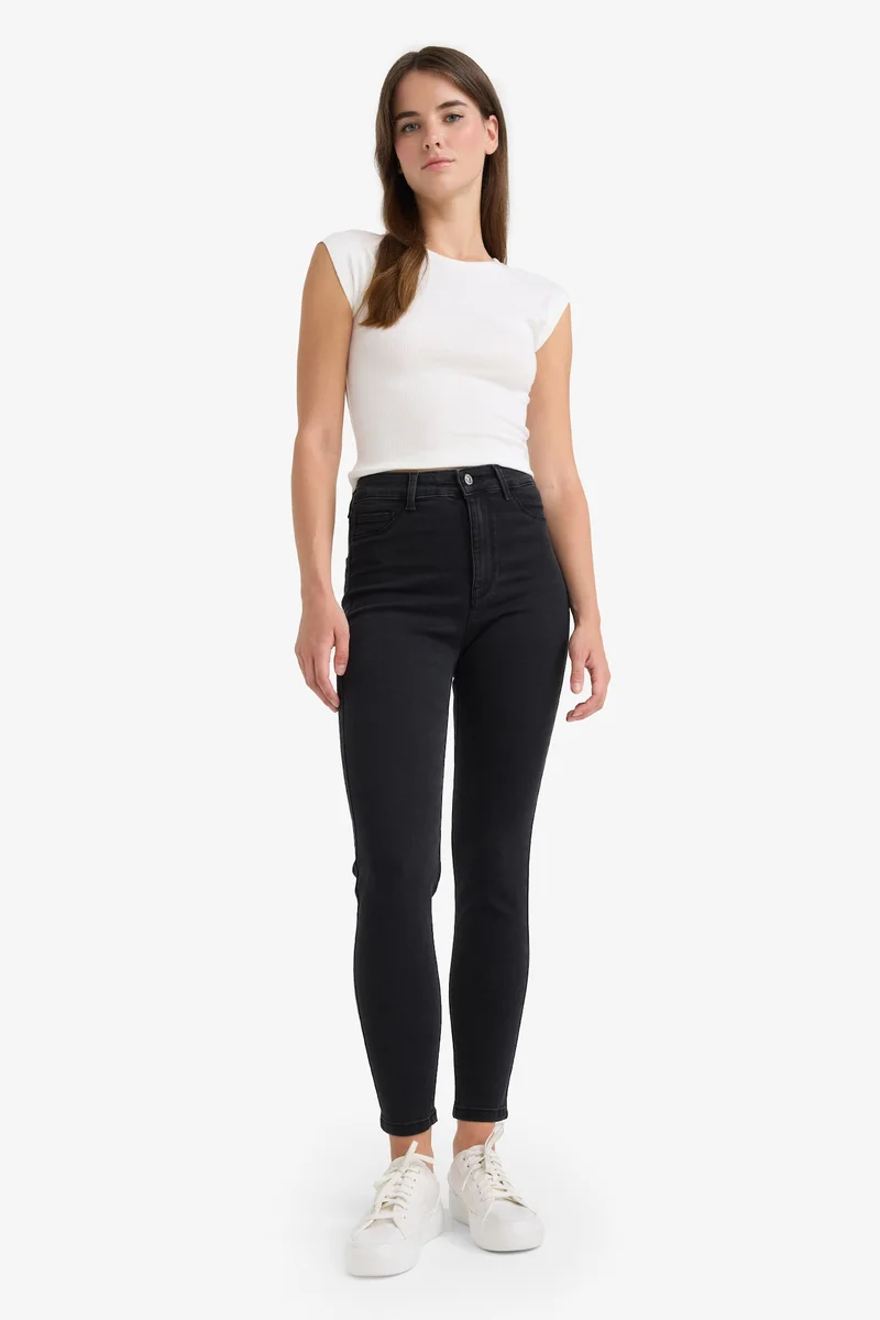 Defacto  High Waist Ankle Length Jeans for Women | Best Price UAE