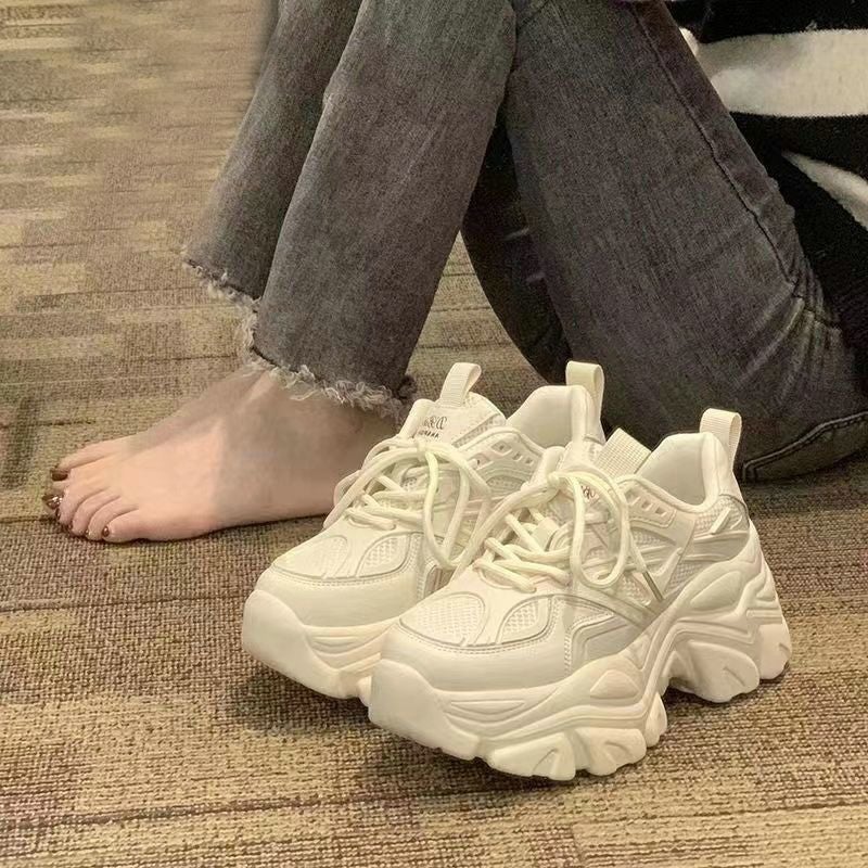Women'S Thick-Soled Versatile Height-Increasing Shoes, New Spring/Summer 2025 Platform Dad Shoes For Petite Women - Image 4