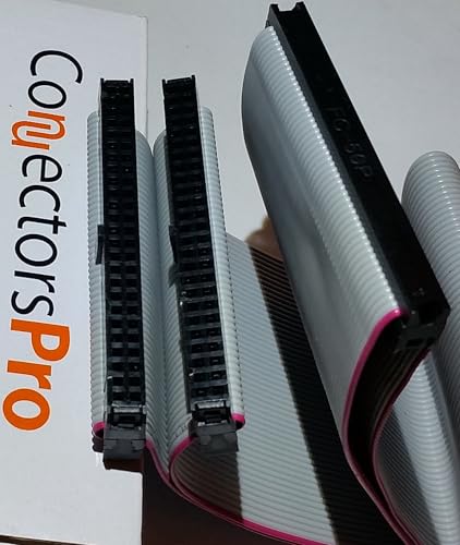 Connectors Pro PC Accessories 24 Inches 3 Female Connectors IDC 2x25 50P SCSI Internal Flat Ribbon Cable, 24" SCSI-1 50 Pins - Image 5