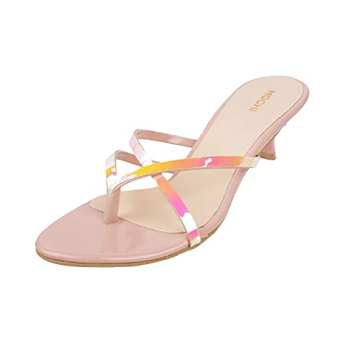 Mochi Women Pink Heel Sandal UK/4 EU/37 (40-2174) - Image 1