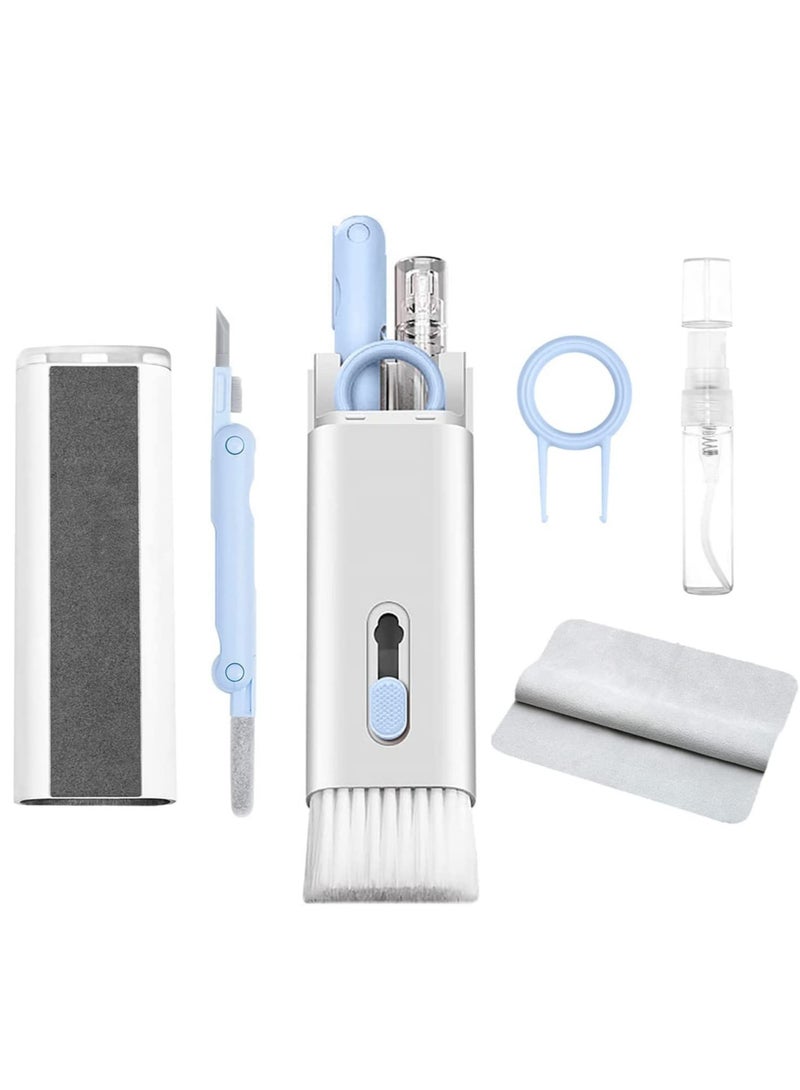ELTRAZONE Laptop Cleaner, Upgrade 7 in 1 Cleaner kit, Keyboard Cleaning kit, Cleaner Kit for Airpod, Cleaning kit for Earbuds/Phone/Laptop/PC Monitor/Camera/Watch (Give Away a Flannel Cloth) Blue - Image 1