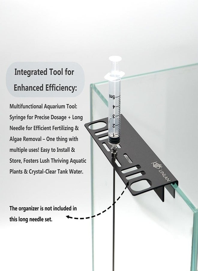 LINLAN 11.8-in Stainless Steel Aquarium Plant Fertilizer Injector Kit - Includes a Stainless Steel Long Needle and Two Syringes (5 ml + 20 ml) for use with Aquatic Plants. - Image 5