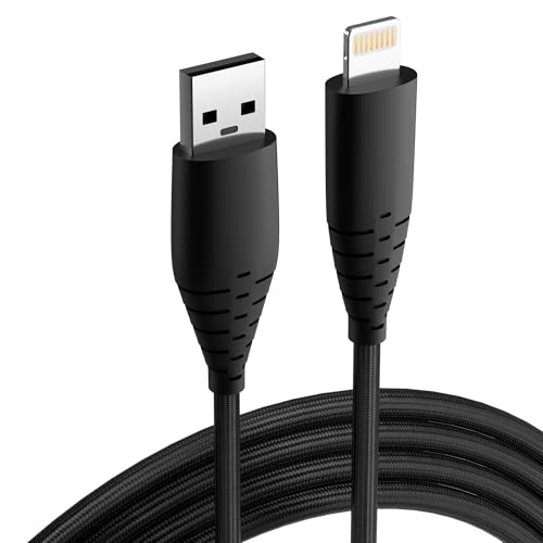 Basesailor 27W USB to Lightning Cable,Fast Charger Charging Braided Cable,Compatible for iPhone 14/13/12/11/X/XS/XR/8/Plus/Mini/Pro/Max & Other Lightning Devices,High Speed Data Transmission - Image 1