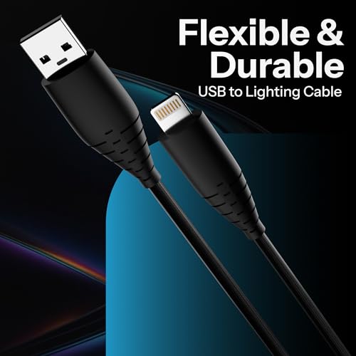 Basesailor 27W USB to Lightning Cable,Fast Charger Charging Braided Cable,Compatible for iPhone 14/13/12/11/X/XS/XR/8/Plus/Mini/Pro/Max & Other Lightning Devices,High Speed Data Transmission - Image 2