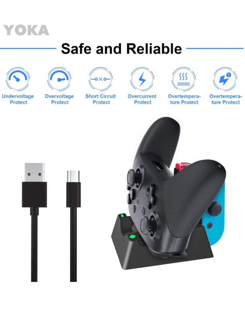 Switch Fast-Charging Dock - Compatible with Switch, Switch OLED, and Switch Lite, Play While Charging
