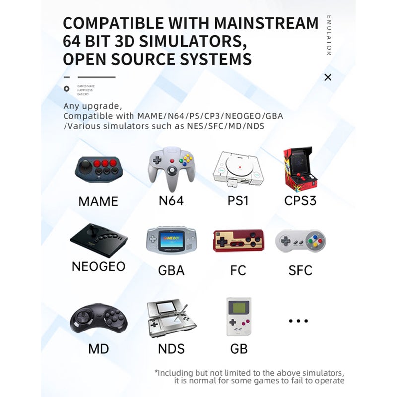 Handheld Game 3.5-inch IPS High-clear Screen Open Source Game Console 64Bit 3D Simulators Rechargeable Long Battery Life Massive games Dual Card Design Portable Gaming Player - Image 3