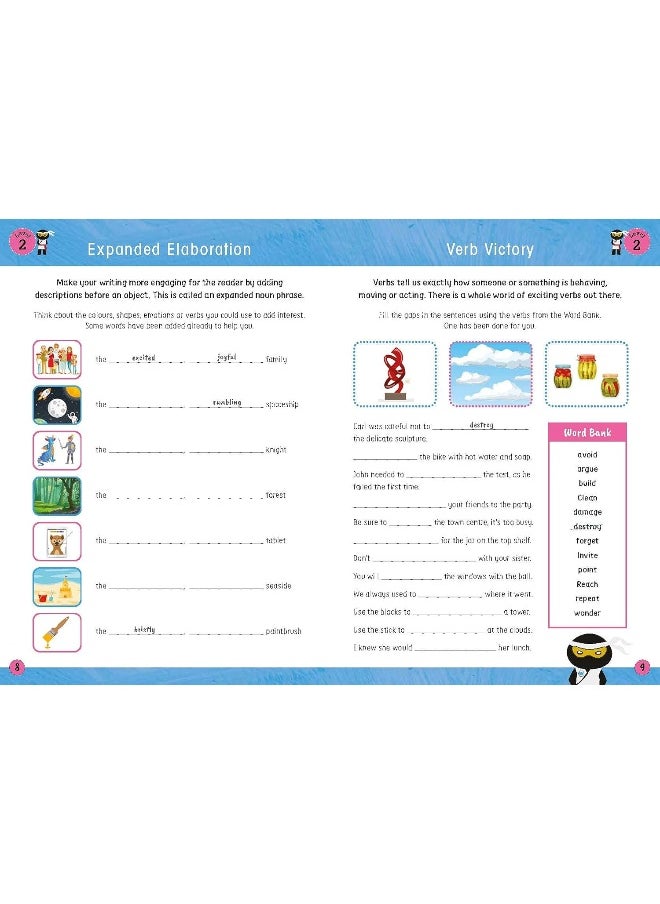 Vocabulary Ninja Workbook for Ages 9-10: Vocabulary activities to support catch-up and home learning  - Image 2