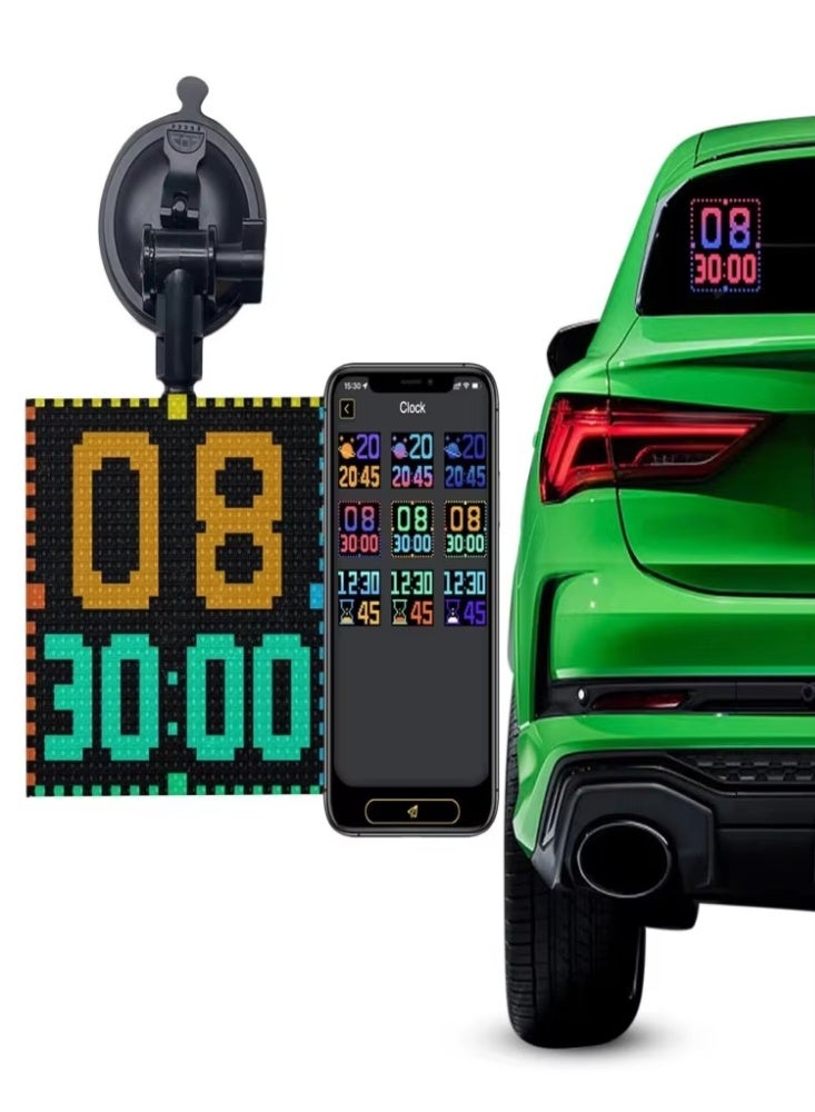 شاشة إضاءة LED تزيينية للزجاج الخلفي للسيارة - تحكم ذكي عبر التطبيق - Image 2