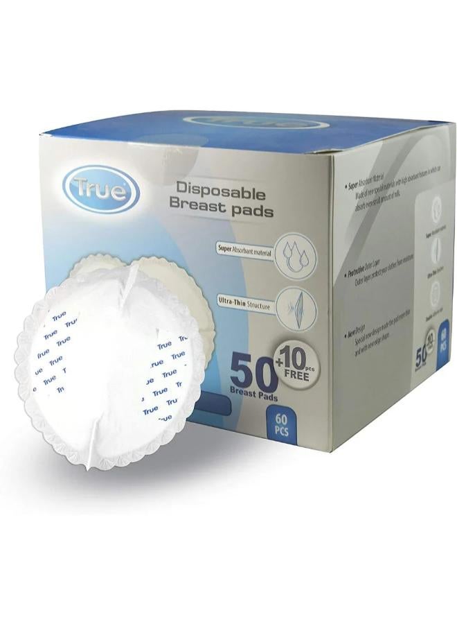 True Disposable Breast Pads – 60Pcs - Image 1