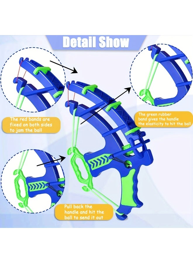 Kids Archery Shooting Set with Launcher – Safe EVA Sponge Ball Catapult, Colorful Bow & Arrow Game with Target Cans – Fun Indoor & Outdoor Sports Toy for Boys & Girls 3+ – Perfect for Family Play, Parent-Child Bonding, and Holiday Gifts  - Image 3