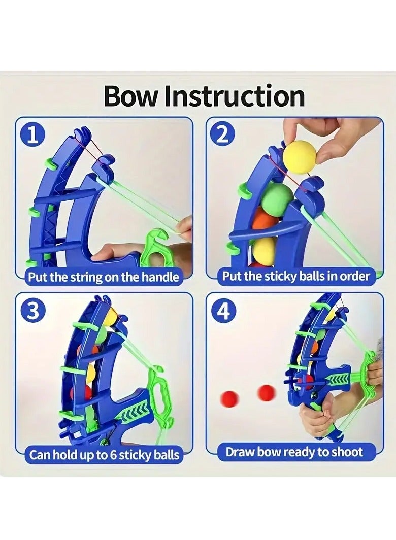 Kids Archery Shooting Set with Launcher – Safe EVA Sponge Ball Catapult, Colorful Bow & Arrow Game with Target Cans – Fun Indoor & Outdoor Sports Toy for Boys & Girls 3+ – Perfect for Family Play, Parent-Child Bonding, and Holiday Gifts  - Image 4