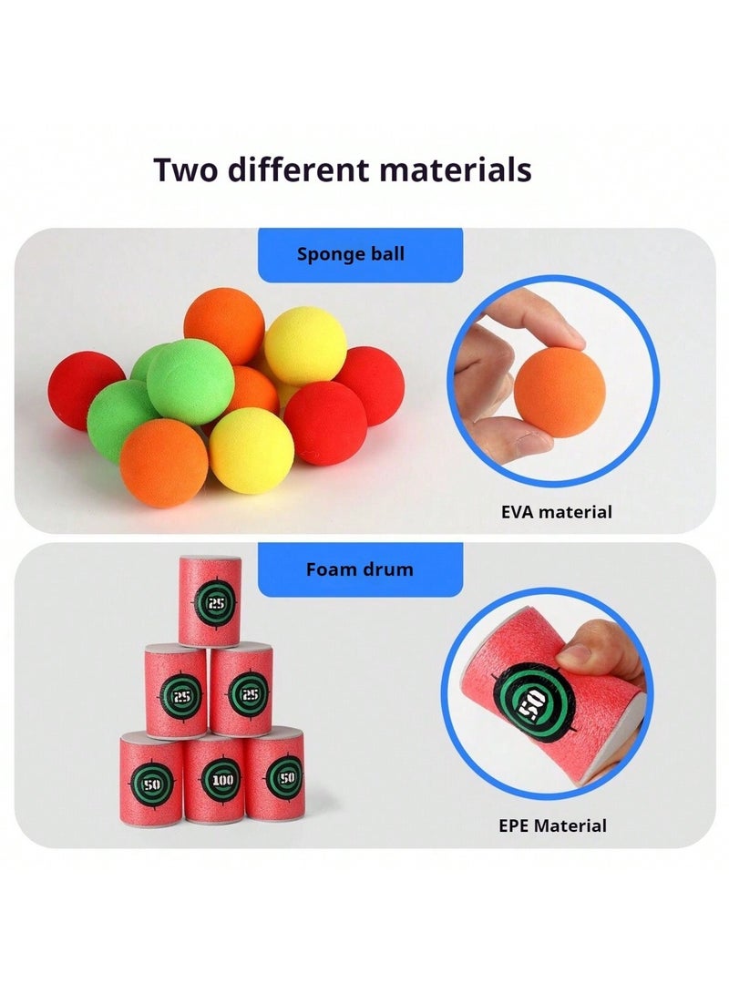 Kids Archery Shooting Set with Launcher – Safe EVA Sponge Ball Catapult, Colorful Bow & Arrow Game with Target Cans – Fun Indoor & Outdoor Sports Toy for Boys & Girls 3+ – Perfect for Family Play, Parent-Child Bonding, and Holiday Gifts  - Image 5