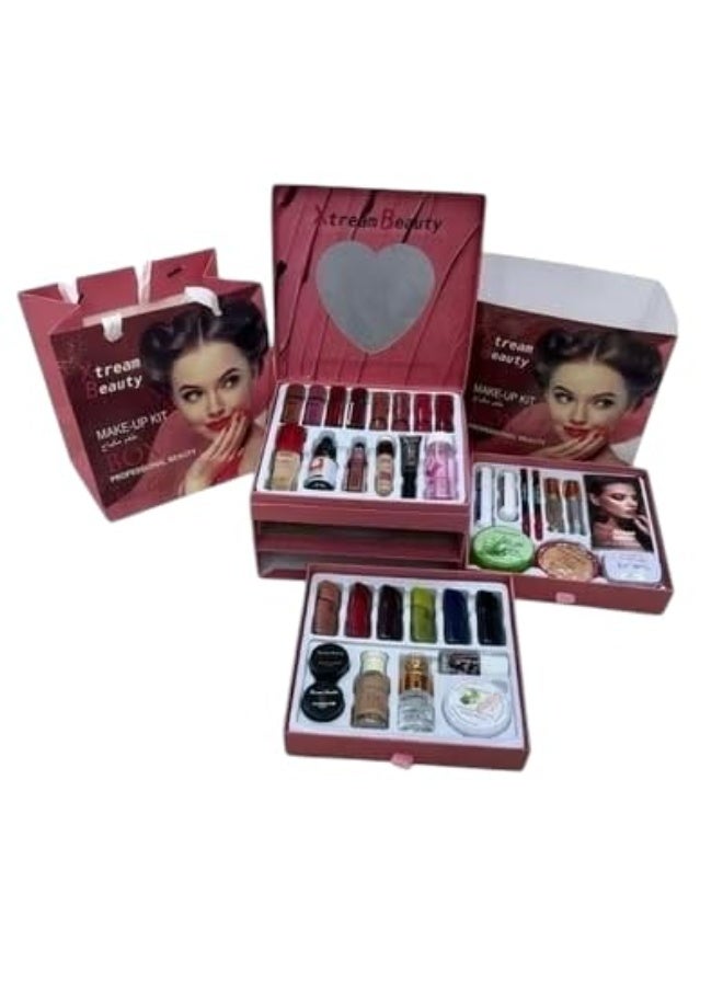 إكستريم بيوتي صندوق مكياج فاخر متعدد الفئات من إكستريم بيوتي