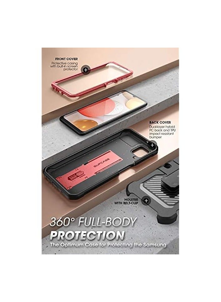 سوبكيس حافظة سلسلة SUPCASE Unicorn Beetle Pro مصممة لهاتف Galaxy A12 (إصدار 2021)، حافظة متينة مع واقي شاشة مدمج - رودي - Image 4