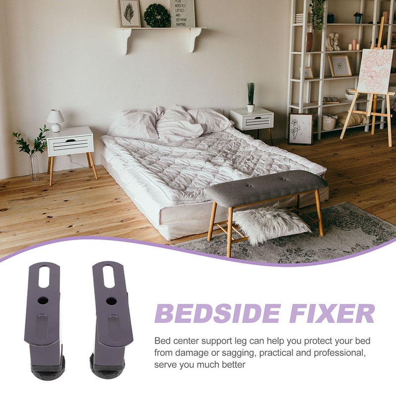 1 Set of Bed Center Support Legs Bed Replacement Risers Adjustable Furniture Feet Bed Frame Legs - Image 4