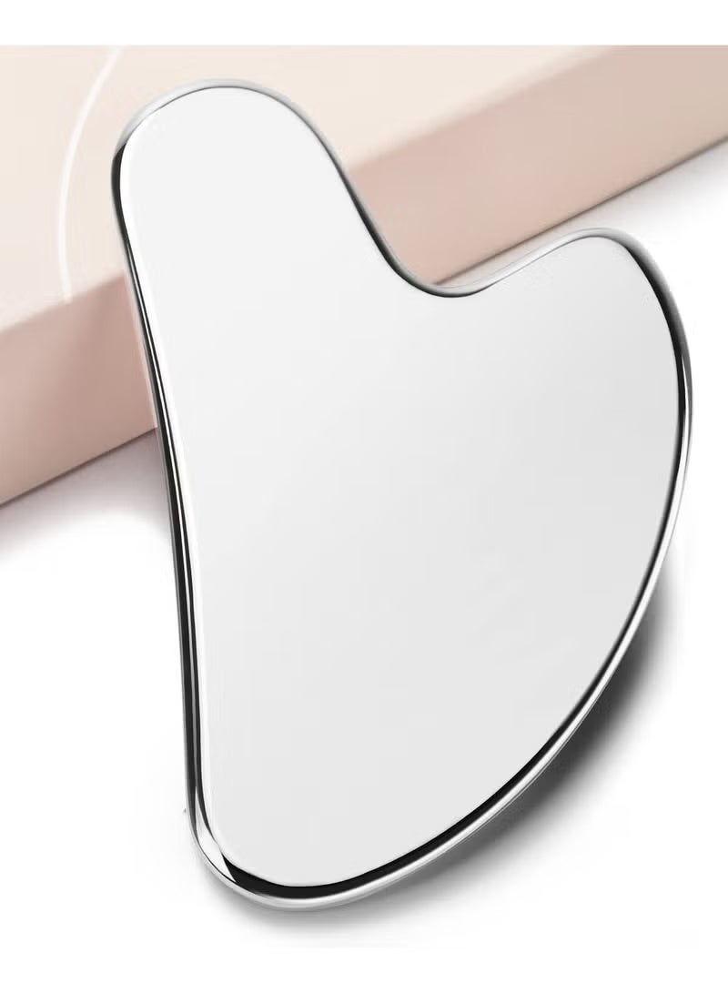 أداة تدليك غوا شا من الفولاذ المقاوم للصدأ - تقشير الوجه وعلاجه - Image 2