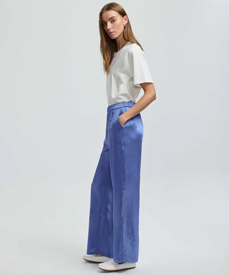 ايبيكيول Elastic Waist Wide-Leg Trousers