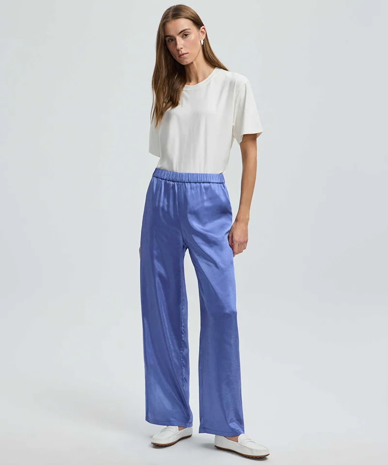 ايبيكيول Elastic Waist Wide-Leg Trousers