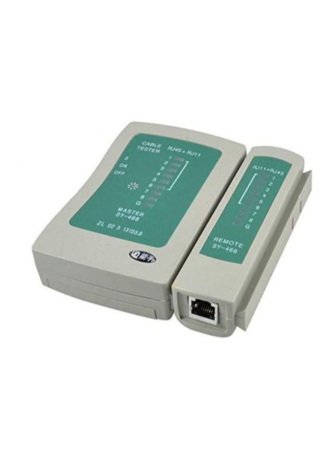 NIBEMINENT RJ45/RJ11/RJ12 LAN Crossover Network And Telephone Cable Tester Green/White - Image 2