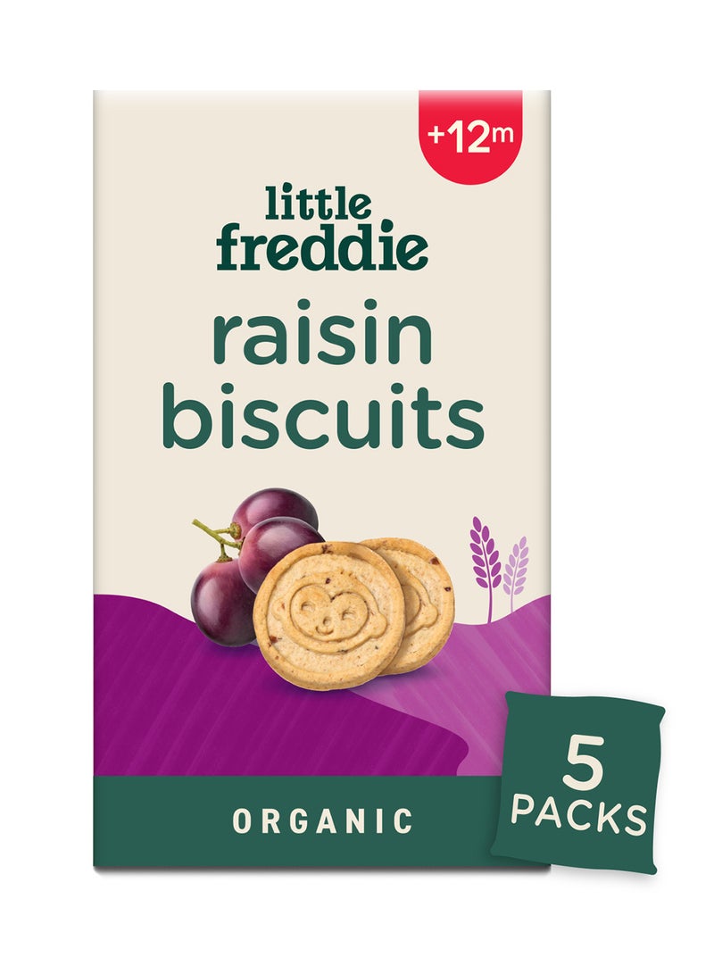 Little Freddie Organic Raisin Biscuits baby food snack +12m 100g - Image 1