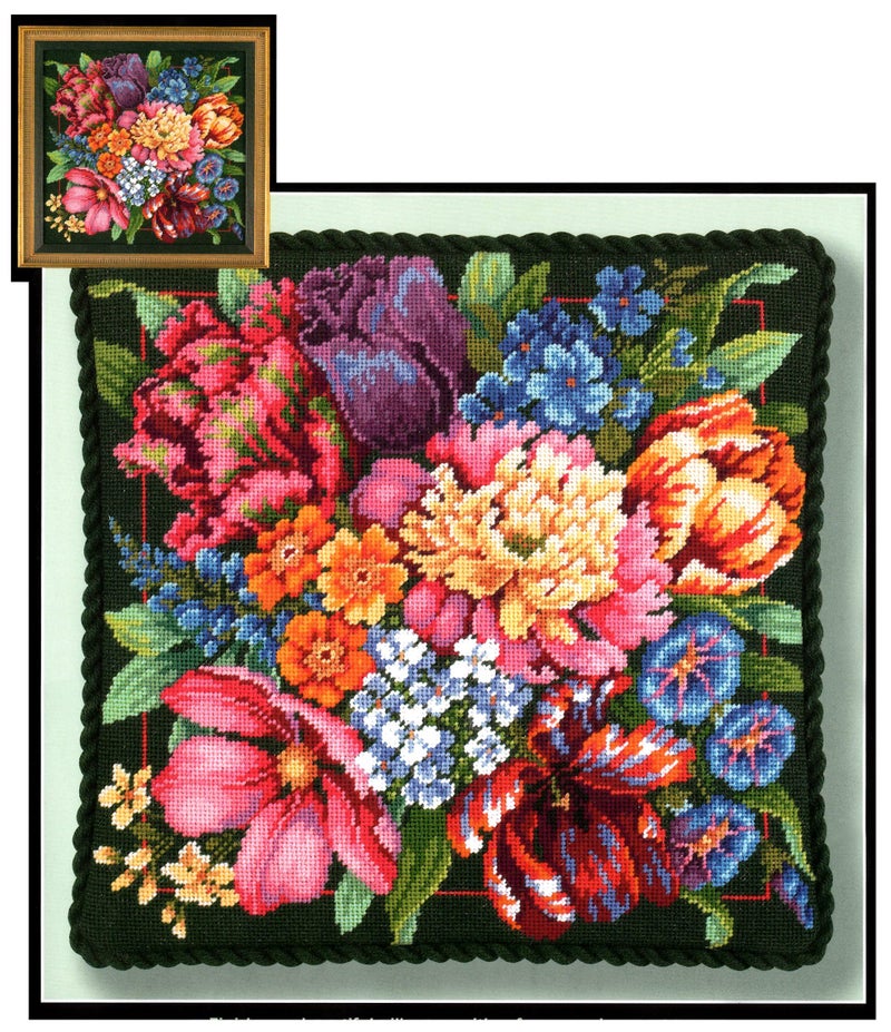 Dimensions Floral Splendour Needlepoint MultiColour