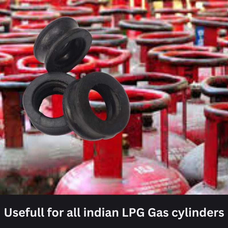 GENERASIS غسالة مطاطية لأسطوانة الغاز، مناسبة لجميع أسطوانات الغاز من الشركات (10 قطع) - Image 3