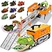 BAODLON Dinosaur Carrier Truck Race Track Toys for Kids 35 Large Toy Cars Track Set with 8 Small Dinosaur Cars TRex Transport Carrier Christmas Birthday Gifts for 3 4 5 6 7 Year Old Toddler Boys Girls - Image 2