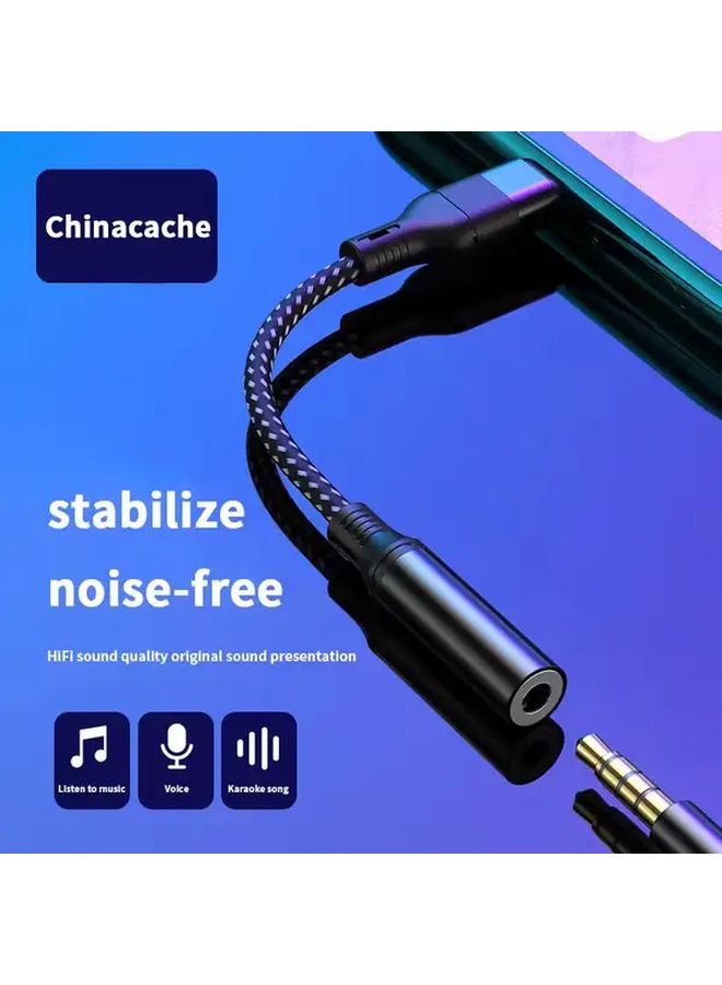 Black Type C to 3 5mm Headphone Adapter HiFi Audio Cable Converter for Samsung S23 S22 S21 - Image 5