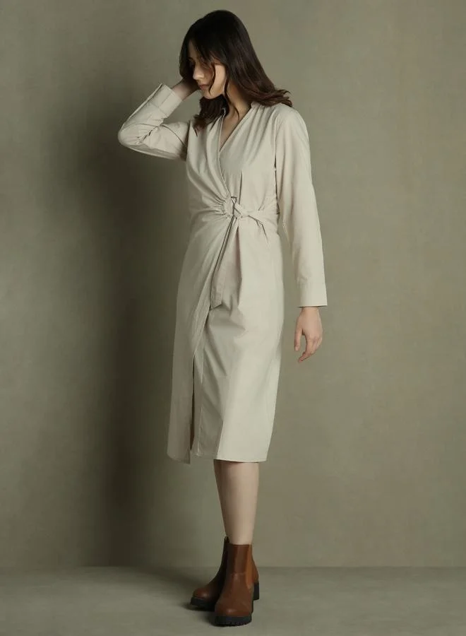 Dennis Lingo Wrap Front Dress