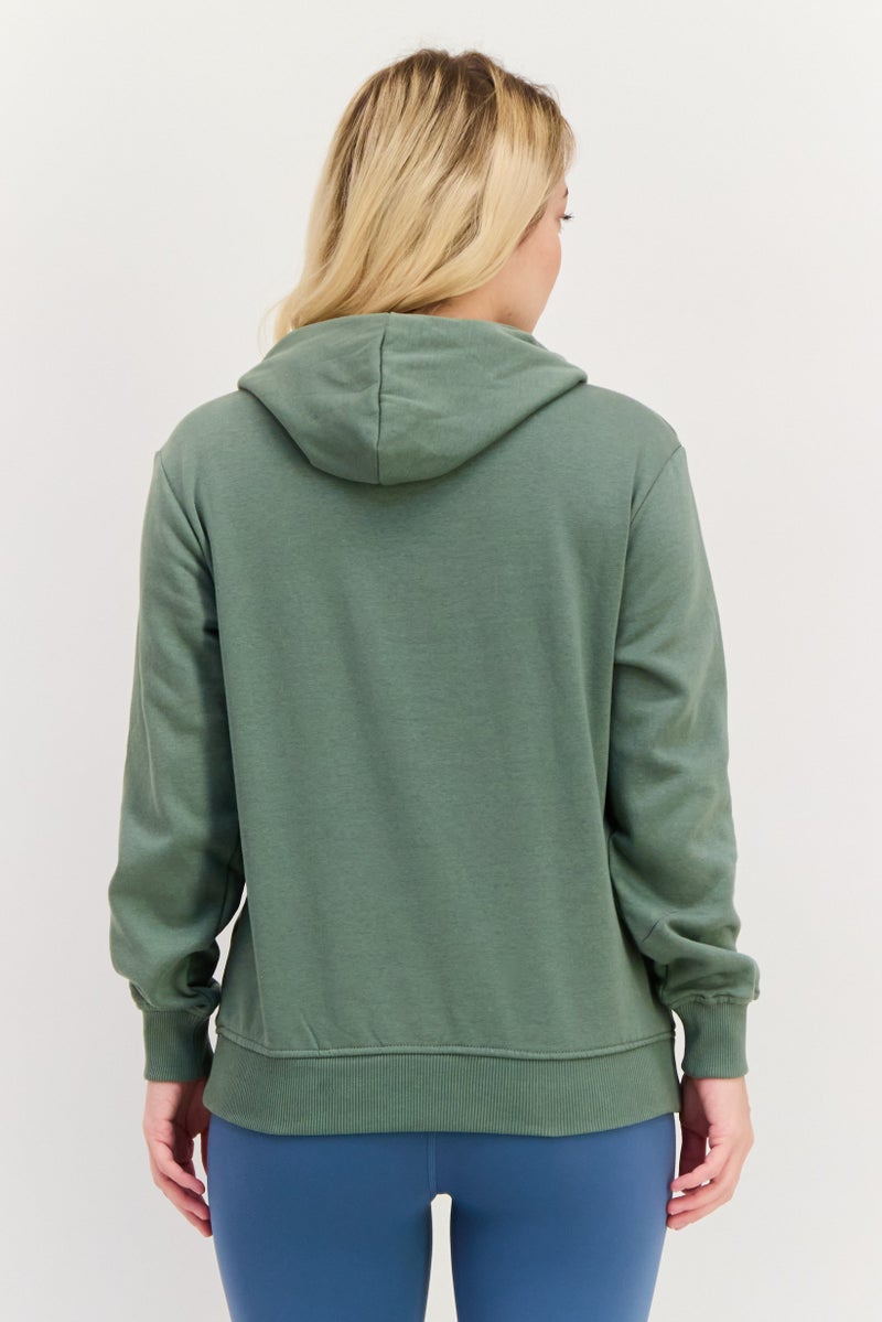 SKECHERS Women Sportswear Fit Long Sleeves Outdoor Hoodie, Light Green  - Image 3