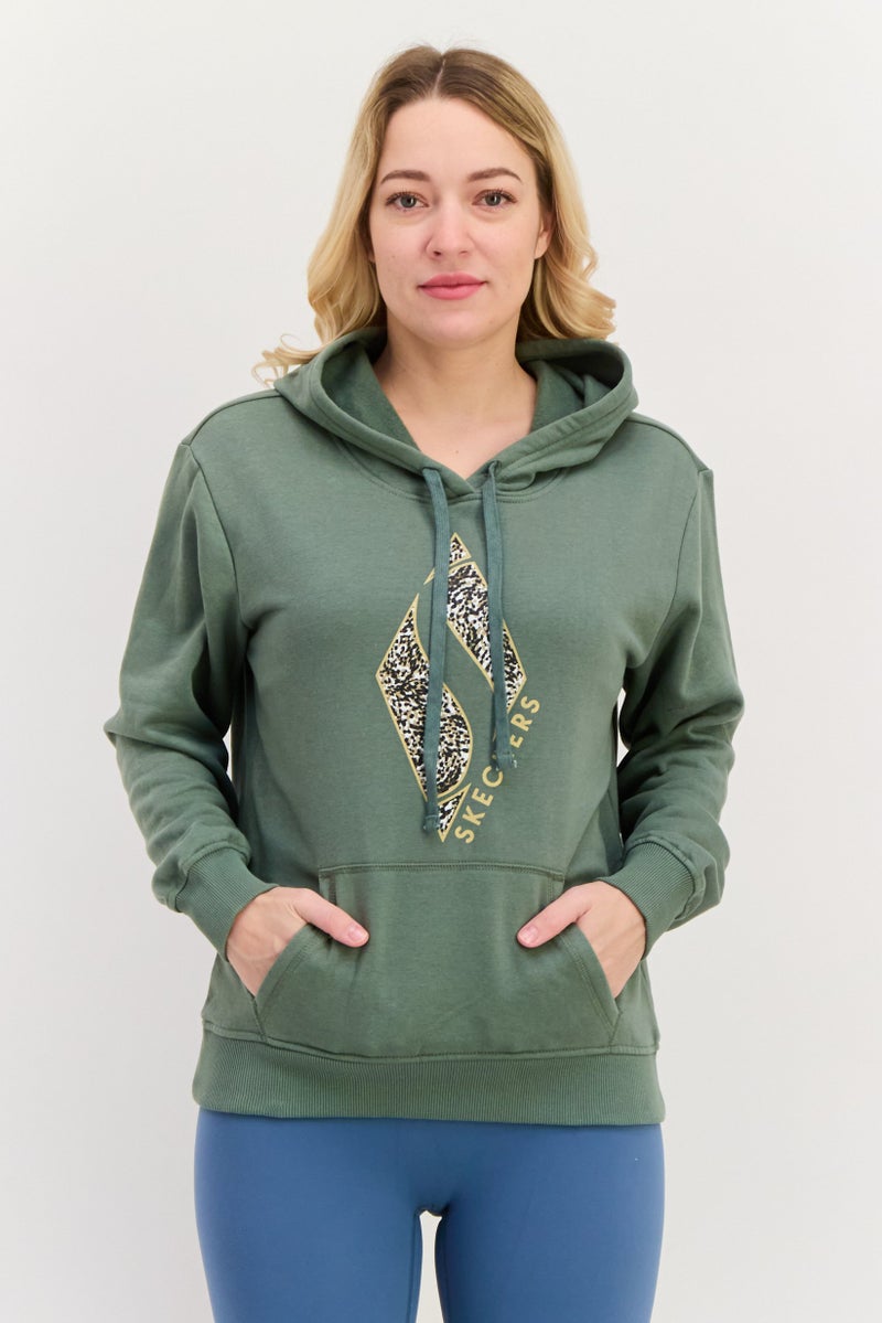 SKECHERS Women Sportswear Fit Long Sleeves Outdoor Hoodie, Light Green  - Image 1