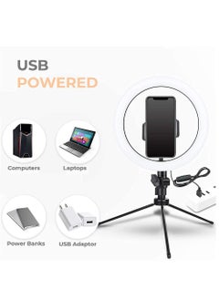 Generic LED Ring Light for Photo and Video Shooting - Model DX-260 - 26 cm Diameter - Adjustable Lighting  - Image 4