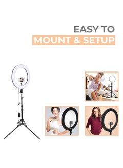 Generic LED Ring Light for Photo and Video Shooting - Model DX-260 - 26 cm Diameter - Adjustable Lighting  - Image 5