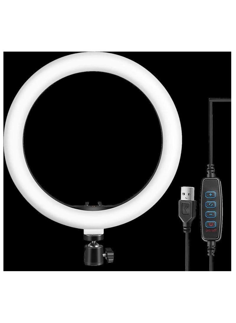 Generic - LED Ring Light for Photo and Video Shooting - Model DX-260 - 26 cm Diameter - Adjustable Lighting - Image 1