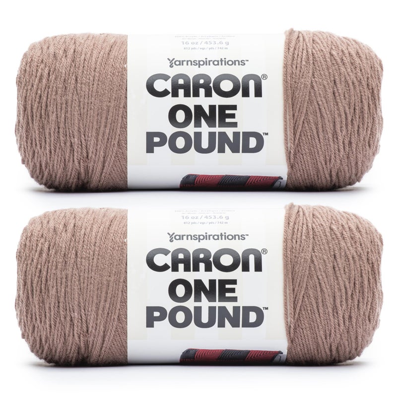 Caron One Pound Truffle Yarn 2 Pack of 16oz4536g Acrylic 4 Worsted Medium 812 Yards Knitting Crochet - Image 2