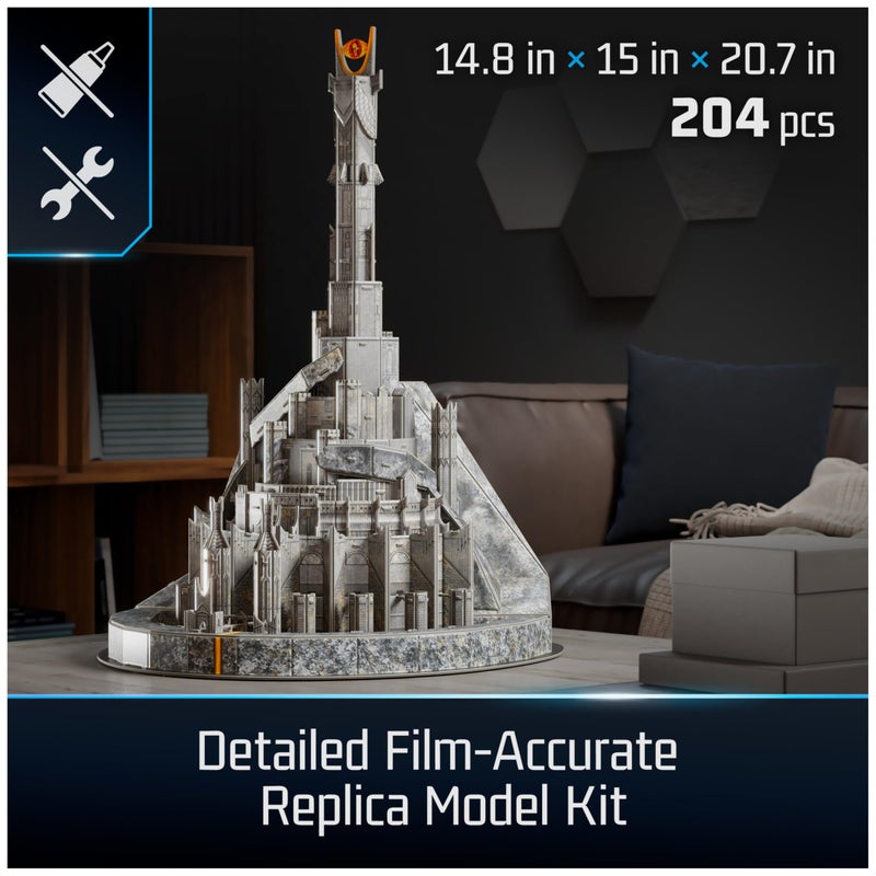 4D Build, Lord of The Rings Barad-Dur Eye of Sauron 3D Model Kit, Lord of The Rings Collectibles & Desk DÃ©cor, Adult Puzzle, Building Toys, 204 Pieces, 3D Puzzles, Gift Ideas for Ages 12 & Up - Image 2