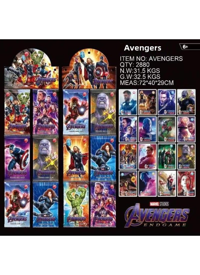 Magic Card Star Card Toilet Man Magic Baby Dragon Ball Anime Direct Supply English  Wholesale-Color:Type A Avengers 2880 Packs/bag (the Whole Piece Is Shipped Without Sending)  - Image 1