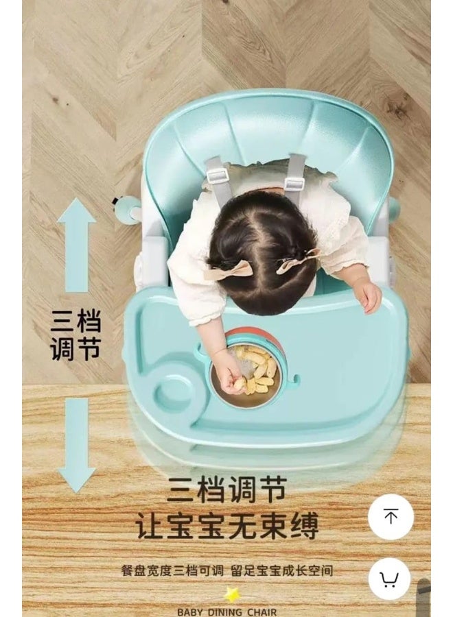 SUPAAR 2 In 1 Baby Dining High Chair With Non-Slip Feet, Adjustable Legs, Tray, Wheels, Safety Belt And Cushion, 6 Months To 4 Years - Image 4